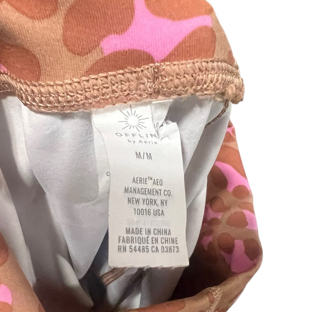 Offline by Aerie Pink Tank Animal Print Goals Leggings Size Medium - Picture 11 of 11